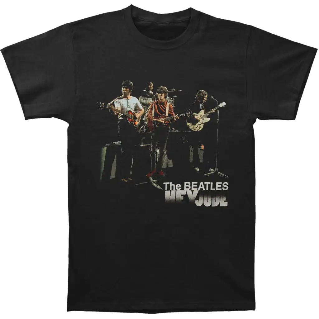 البيتلز يا جود جرافيك طباعة الصيف الخريف الشتاء الرجال والنساء قصيرة الأكمام تي شيرت عادية فضفاض في الهواء الطلق الشارع #1