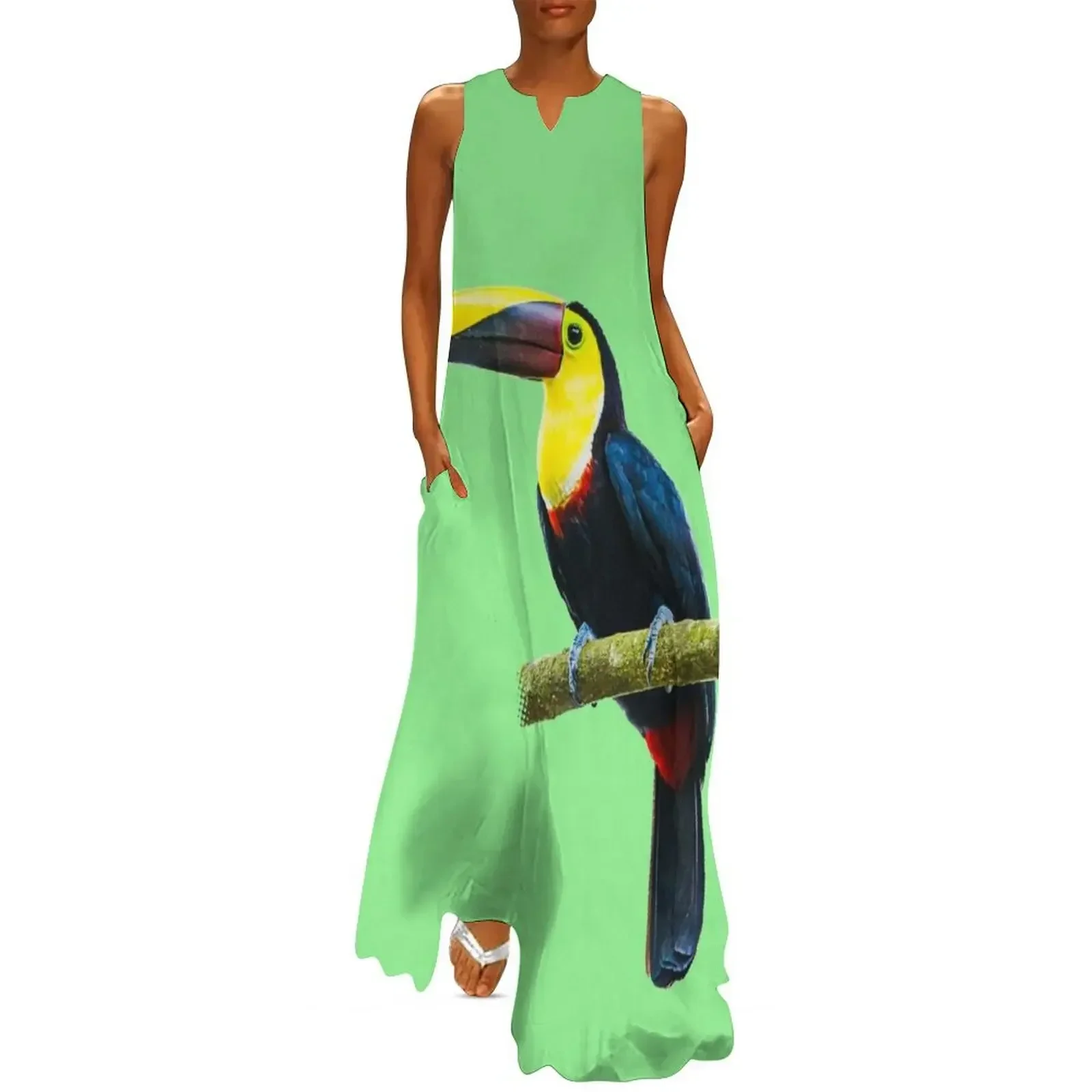

Toucan on a Branch Long Dress Women's dress luxury dress Dresses dresses ladies 2025 summer