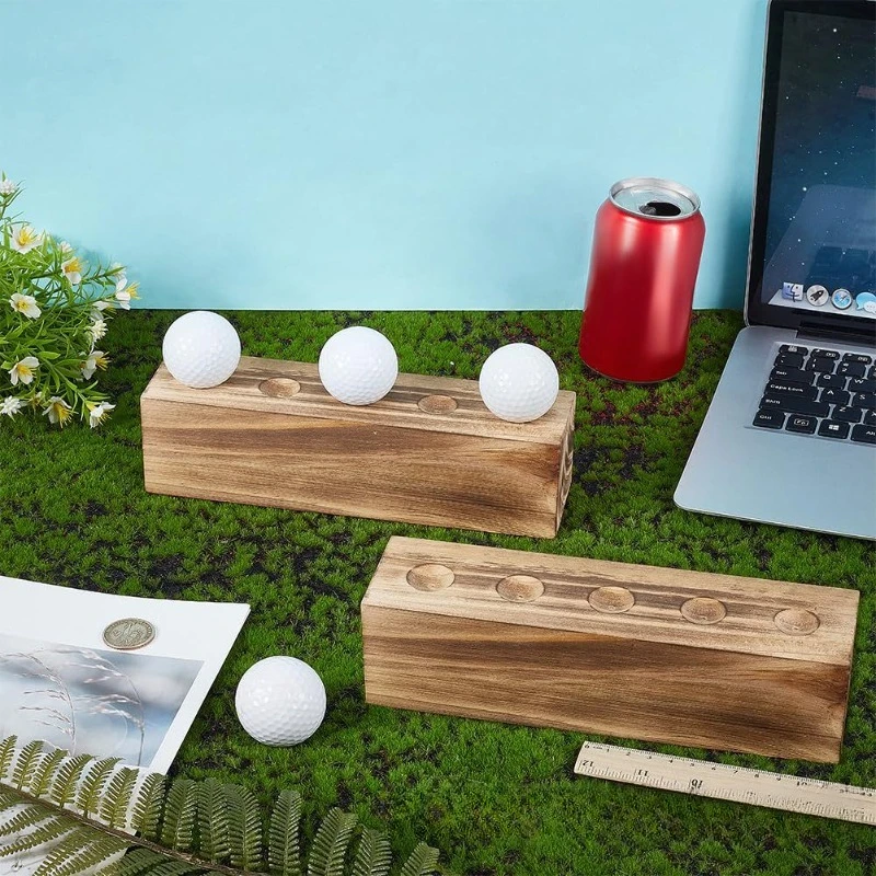 Wooden table tennis storage rack Golf table top grid display rack Gift finishing rack