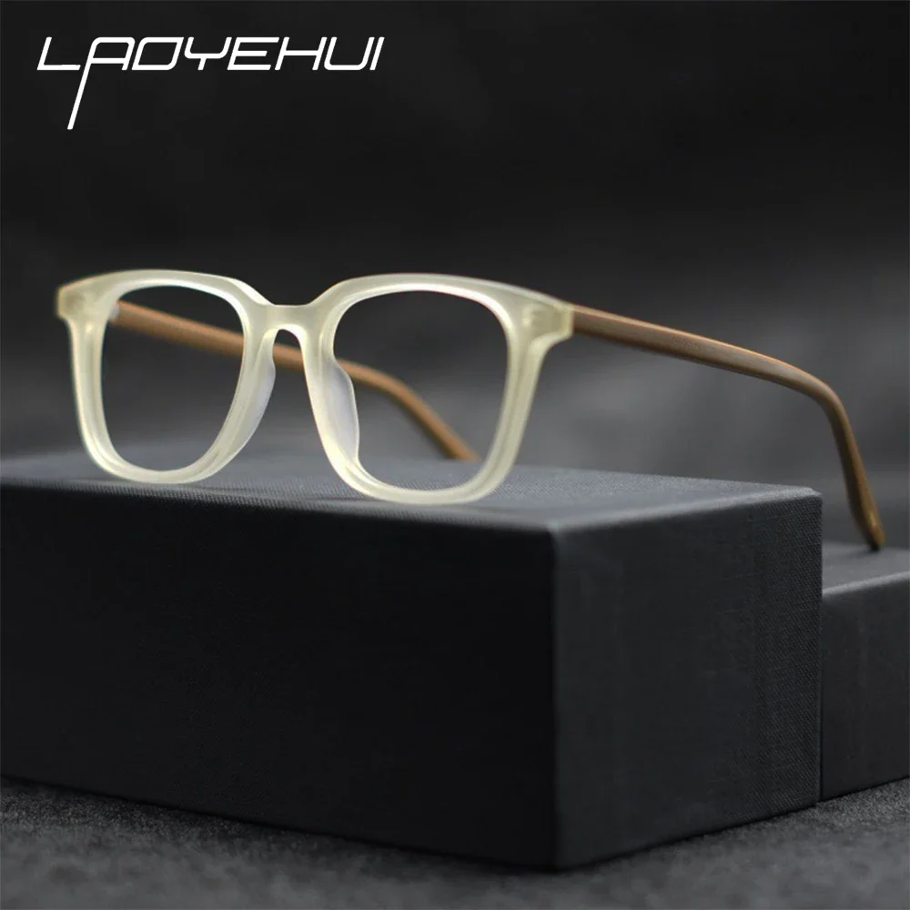 Retro Men Myopia Eyewear TR Square Optical Prescription Frames Luxury Brand Trend Anti Blue Light Computer Eyeglasses Customize
