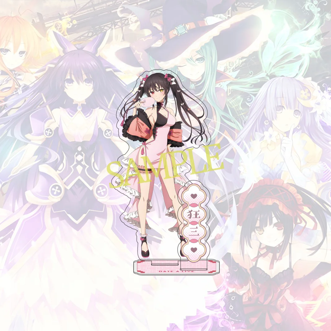 Anime DATE A LIVE 15cm Acrylic Character Tokisaki Yatogami Itsuka Yoshino Standing Model Desktop Exquisite Decoration Fan Gift