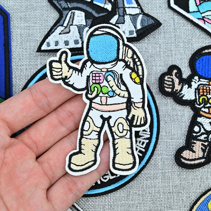 NEW Embroidered Astronaut Air Force Space Shuttle Patch DIY Sticker Space Agency Badge Embroidery Patches for Clothing