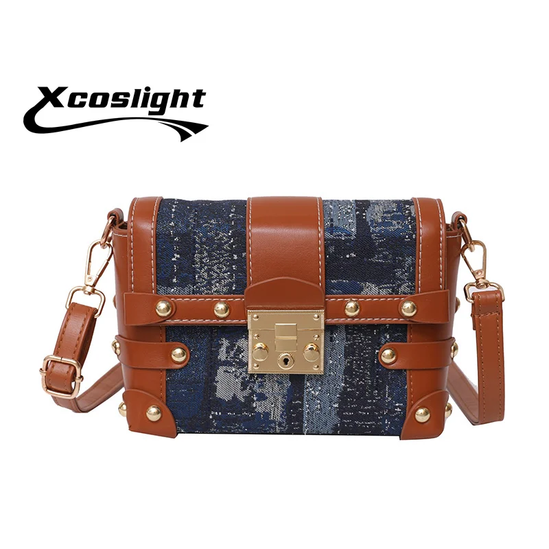 

Luxury Brands Denim The Tote Bags for Women Handbags Designer Canvas Shoulder Crossbody Bag 2022 Patchwork Shopper Purses Clutch