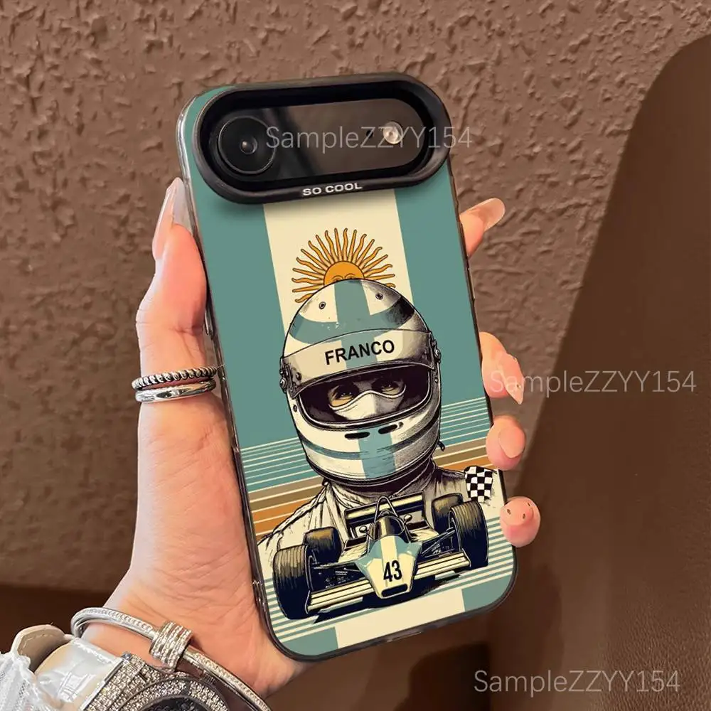 حافظة هاتف F-FrancoS 43 F1 C-Colapinto لهاتف iPhone 17,16,15,14,13,12,X,8,Pro,Max,Plus,E,SE4,Air,Mini Black IMD Matte #2