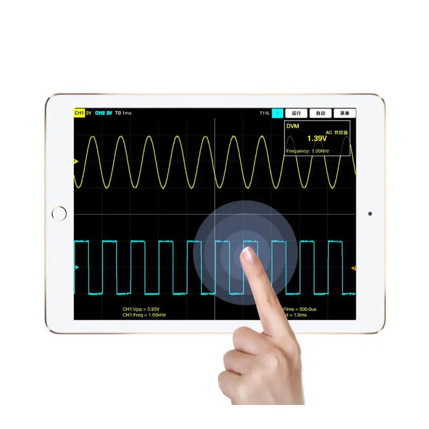 Hantek USB Virtual Oscilloscope IDS1070A,Multi-touch Operation.WIFI Communication, PC/iPad/Windows