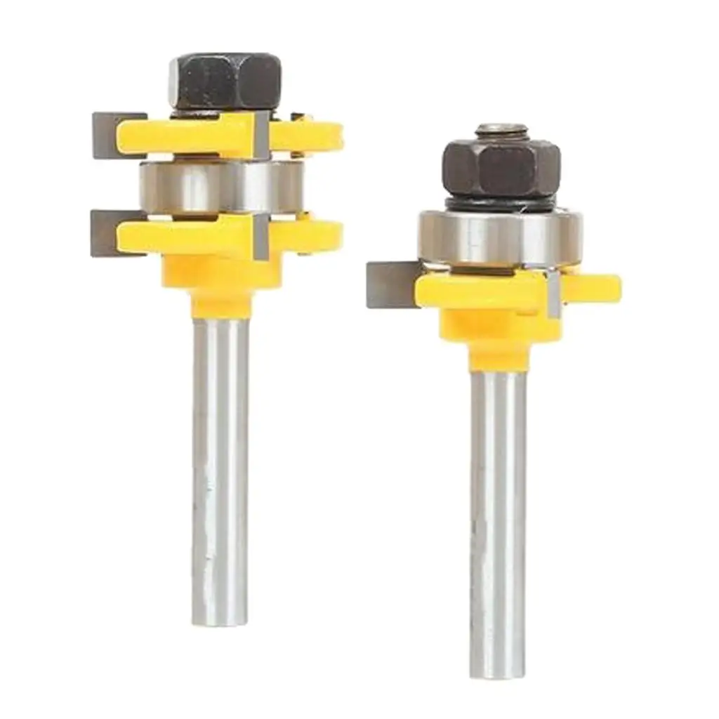 

High Quality Tongue and Groove Router Bit Wood Carving Milling Cutter Set for Wood MDF and Compact Panels