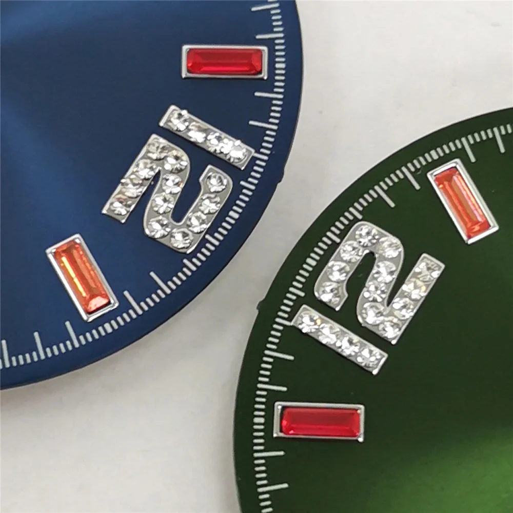 New Style Sun Pattern Rainbow Scale Dial 28.5mm Watch Dial for NH35 NH36 4R 7S Watch Movement Modification Parts Accessories