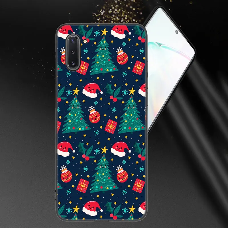 Snow Merry Christmas Phone Case For Samsung M30 M31 S M23 M32 5G M11 M12 M21 M22 M51 M52 Note 10 Lite 20 Ultra J4 J6 + J8 2018