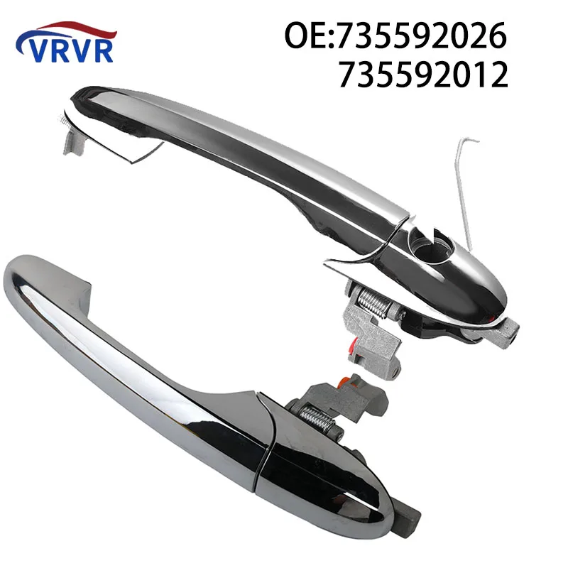 Manija de puerta exterior de coche izquierda derecha 735592026 735592012 para Fiat 500 2007-2020 Alfa Romeo 147 2000-2010