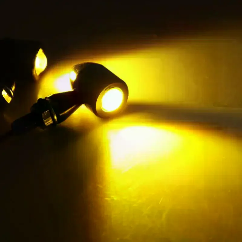 1Pair Motorcycle Turn Signals Mini LED Bullet Flasher Light Indicator Blinker Lights Lamp 12V 8mm For XL883