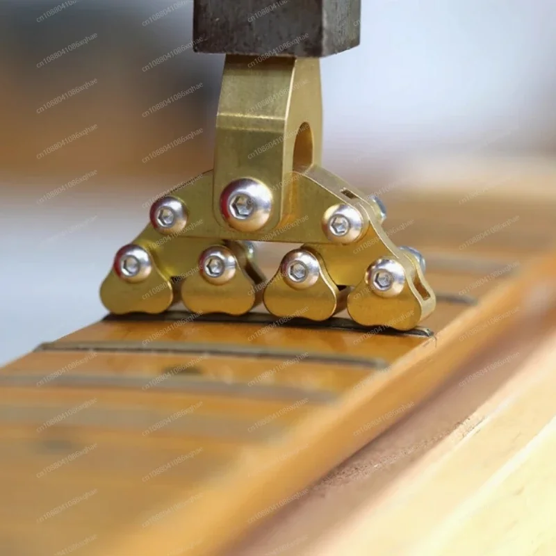 Guitar Thread Installation Pressure Head with Adapt Variable Curvature Guitar Fractal Pusher Various Radius Fretboard Curvatures