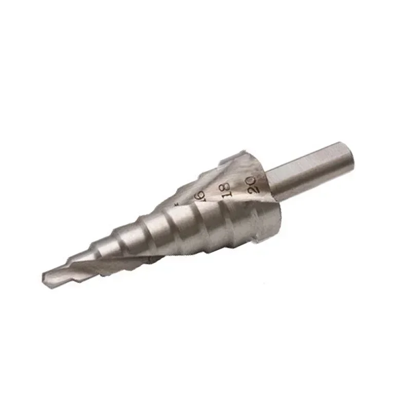 Juego de brocas escalonadas HSS, herramientas eléctricas de perforación de cambio rápido con revestimiento de acero inoxidable para cortador de agujeros de madera y Metal de 4-12/4-20/4-32mm