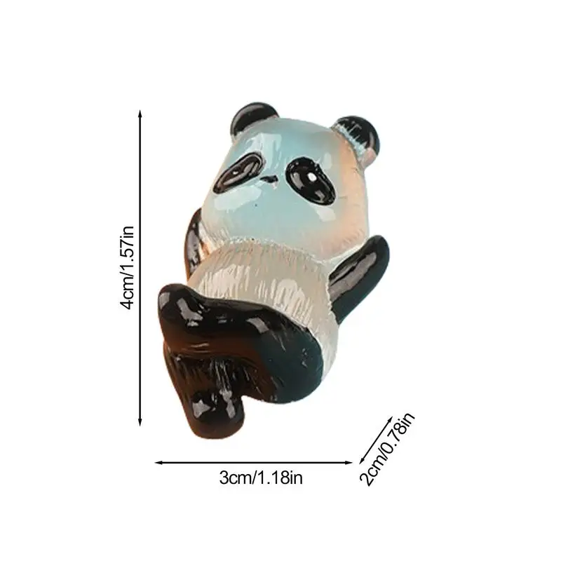 Décoration de paysage d'animaux mignons miniatures, portable, plus sombre comme brille dans le noir, artisanat exquis, résine plus foncée