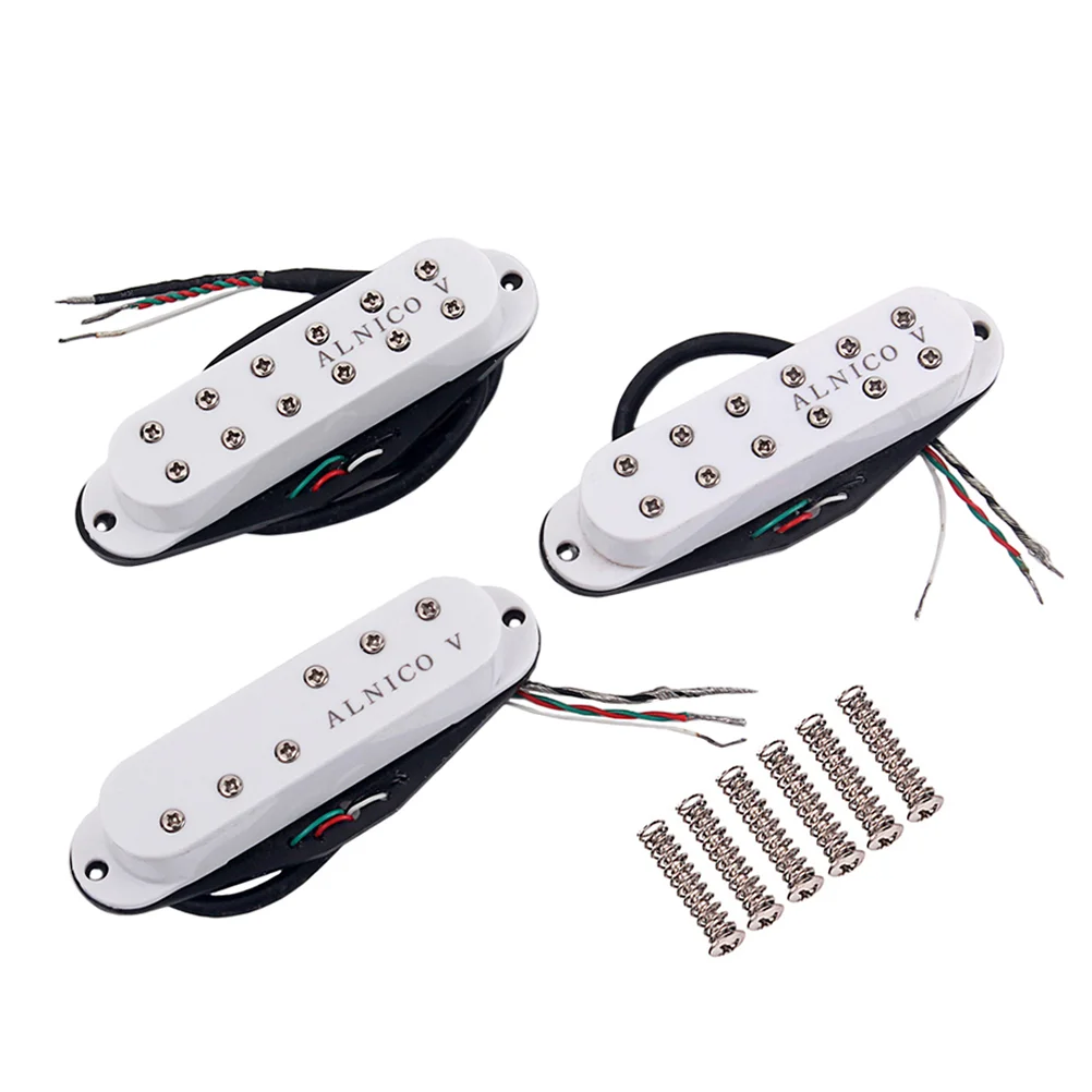 3 Pcs Guitar Middle Pickup Single Coil Humbucker Alnico V Set Durable Pickups High Grade