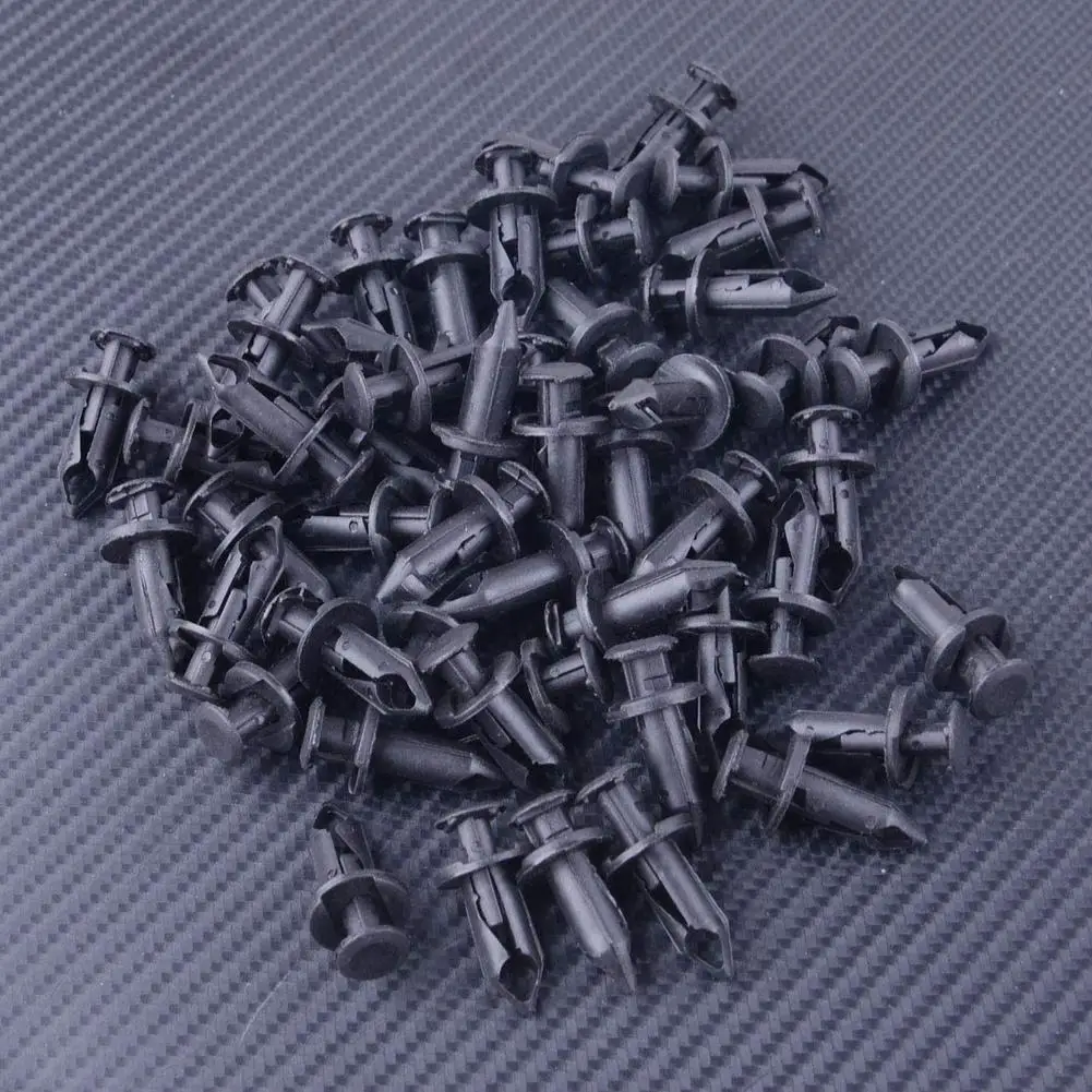 50PCS Car Bumper /Fender Plastic Push Rivets Fastener Clips 8mm Clip 5/16 Inch Plastic Rivet Retainer Push Engine Cover Hot sale