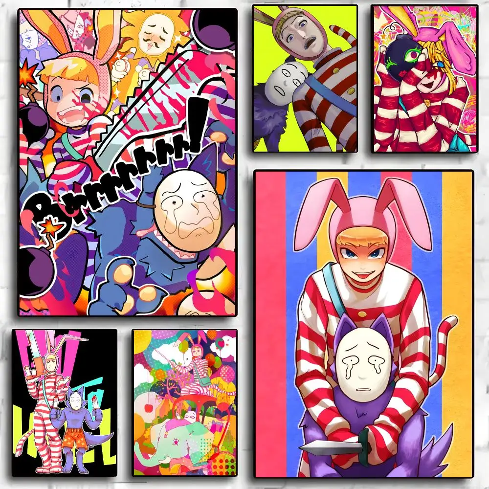 Popee The Performer Poster Waterproof Wall Art Sticker For Home Living Room Bedroom Bar Vintage Decor High Quality Print Gift