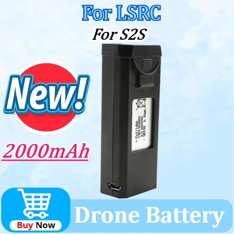 

Upgraded 3.7V 2000mAh Drone Battery For LSRC S2S RC Qudcopter Battery Spare Accessories Parts High Quality Rechargeable Battery