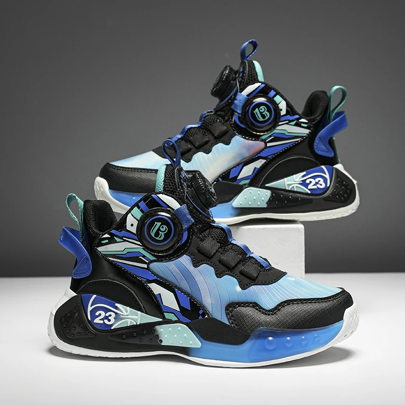 

Детские баскетбольные кроссовки, противоскользящие баскетбольные кроссовки, детские уличные мягкие кроссовки, дышащая спортивная обувь с поддержкой лодыжки