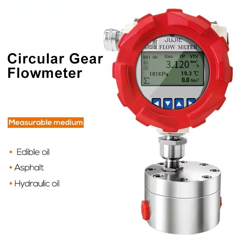 

Small Flow Sensor Gear Oil Water Glue Kero-sene Syrup Honey 4-20mA Micro Gear Flowmeter