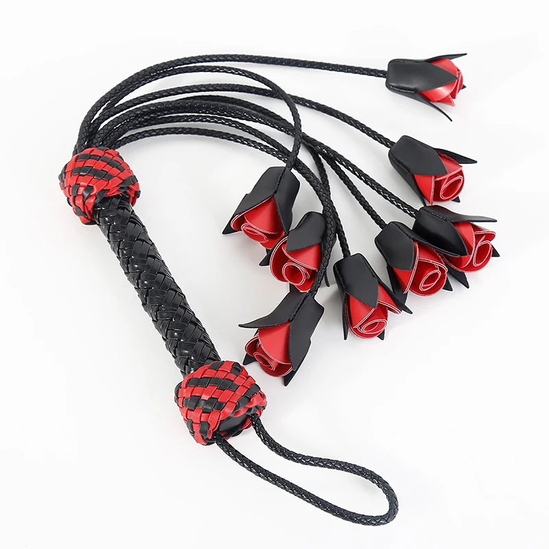 SM Toy Sex Whip Queen Slap Punishment Props Training Sex Rose Whip SP Passion Products