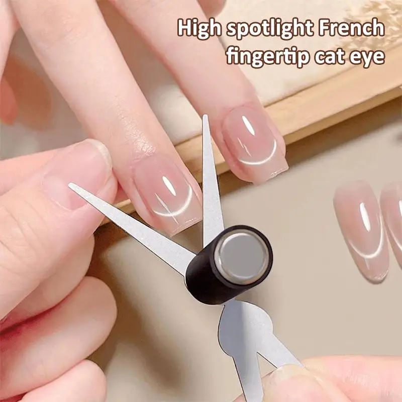 5/7-teiliges Doppelkopf-Magnet-Set für French Cat Eye Nageldesign, Hohlkaninchen-Liebesmagnet, starkes Magnetwerkzeug für Gel-Nagellack, Maniküre-Zubehör – Detail 5