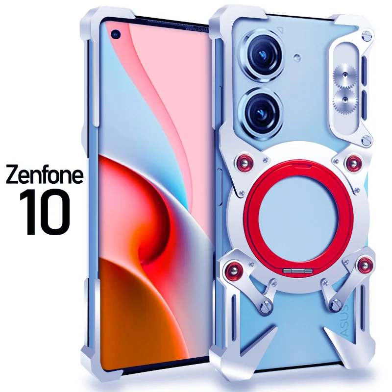 Luxo zimon metal thor armadura resistente metal alumínio caso de telefone para asus zenfone 9 10 11 12 ultra volta fundas coques capa