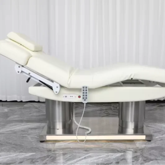 

Electric Beauty Bed with Intelligent Heating, Stainless Steel Surgery Injection Bed, Multifunctional Esthetician Spa Table