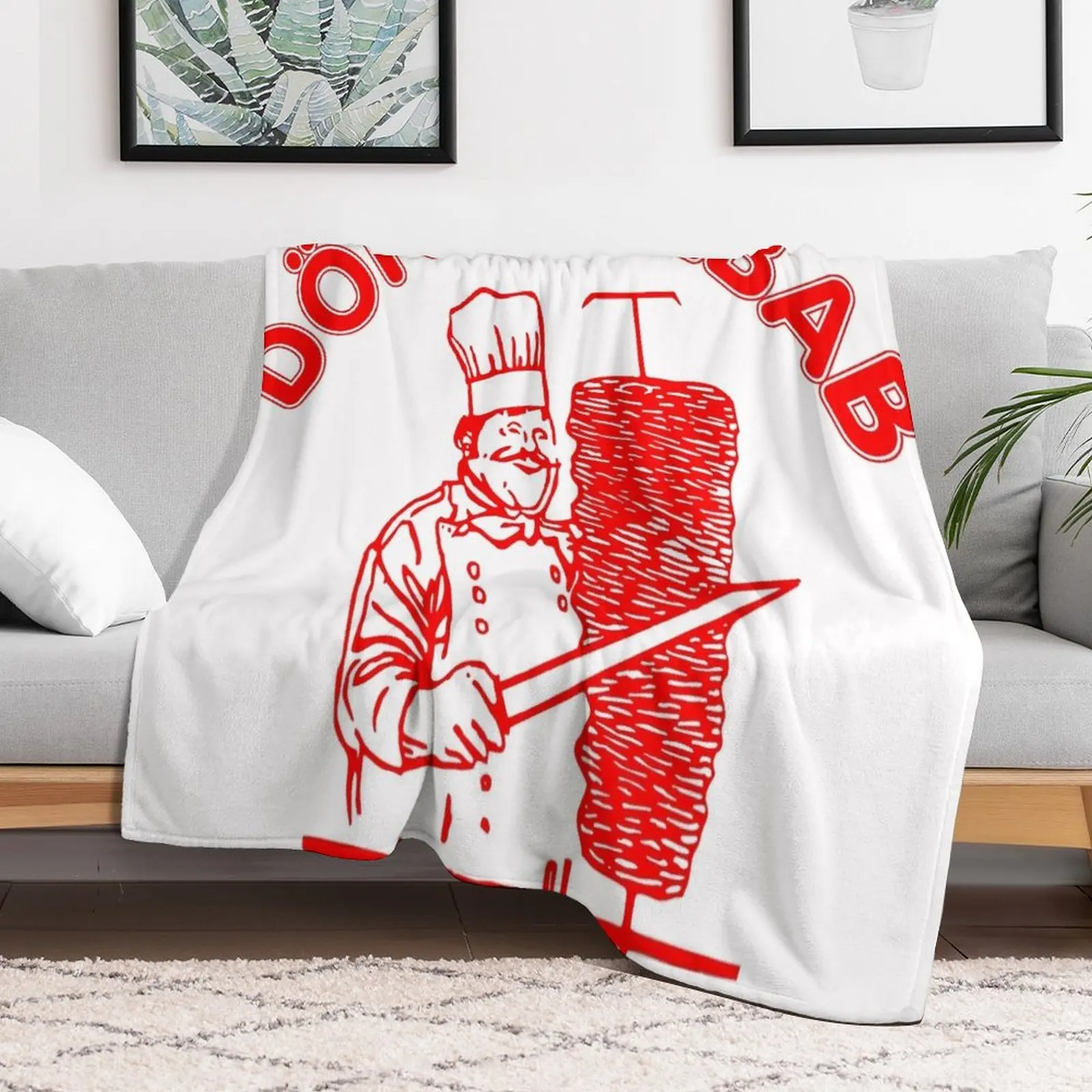 Doner kebab Throw Blanket Bed Flannels Designers cosplay anime Blankets