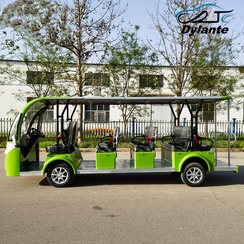 China Cheap Price Customized High Comfort 14 Seater 60V/72V Lithium Battery Powered Urban Mobility Electric Convertible Tour Bus