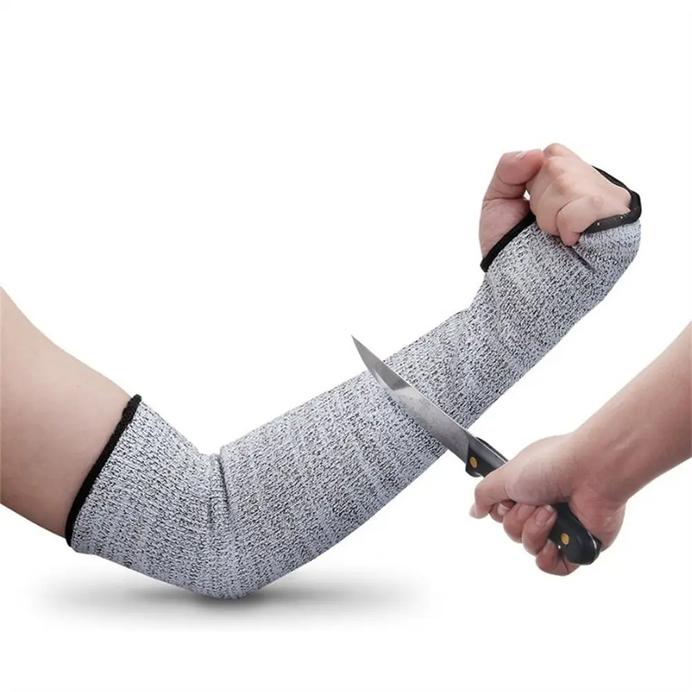 1Pc Durable Cut Resistant Anti-cut Gloves Level 5 Safety HPPE Work Protection Flexible Anti-Puncture Arm Sleeve Cover