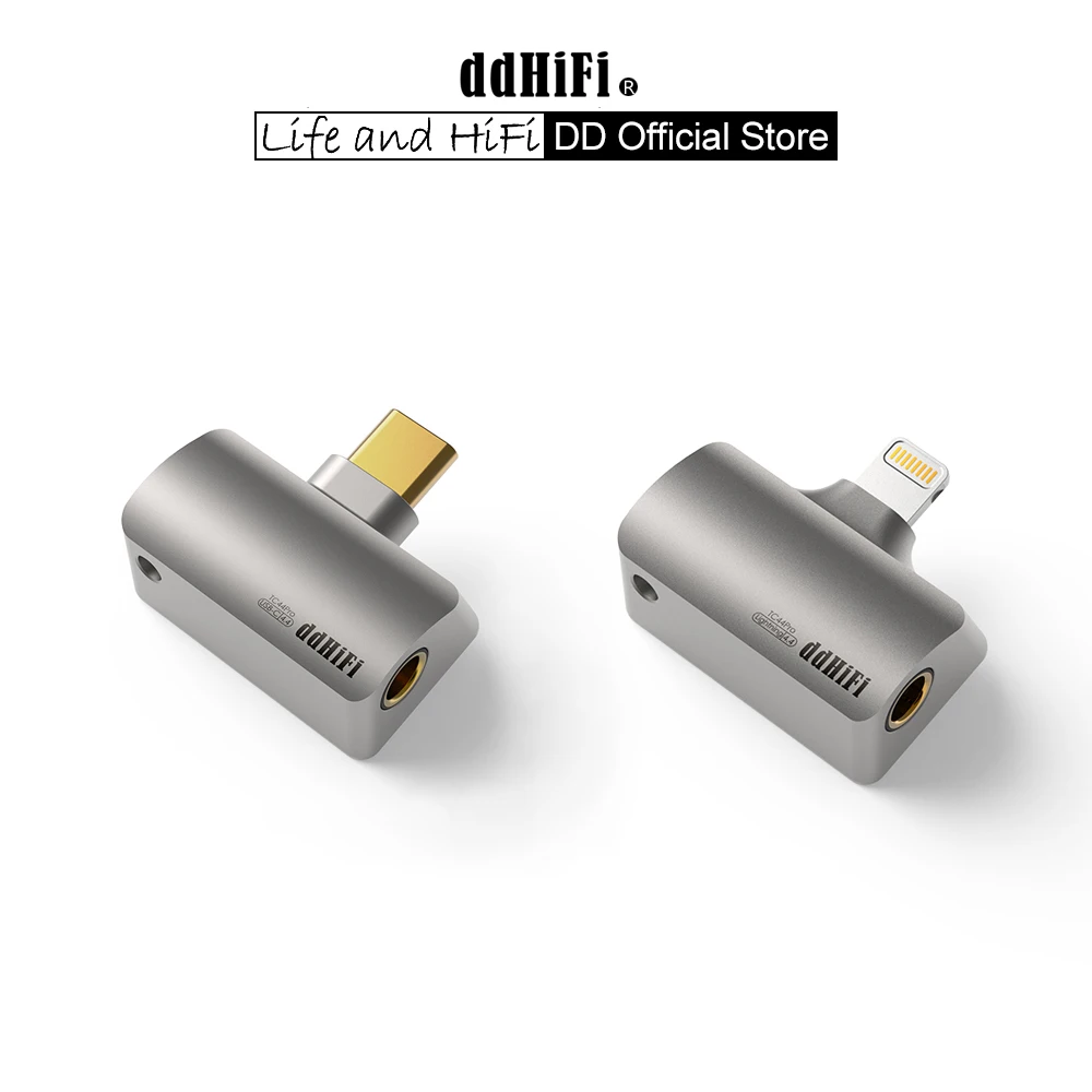 

DD ddHiFi TC44Pro USB-C / Lightning to 4.4mm Balanced Audio Adapter DAC Dongle, Dual CS43131 DAC Chips, 32bit/384kHz PCM DSD256