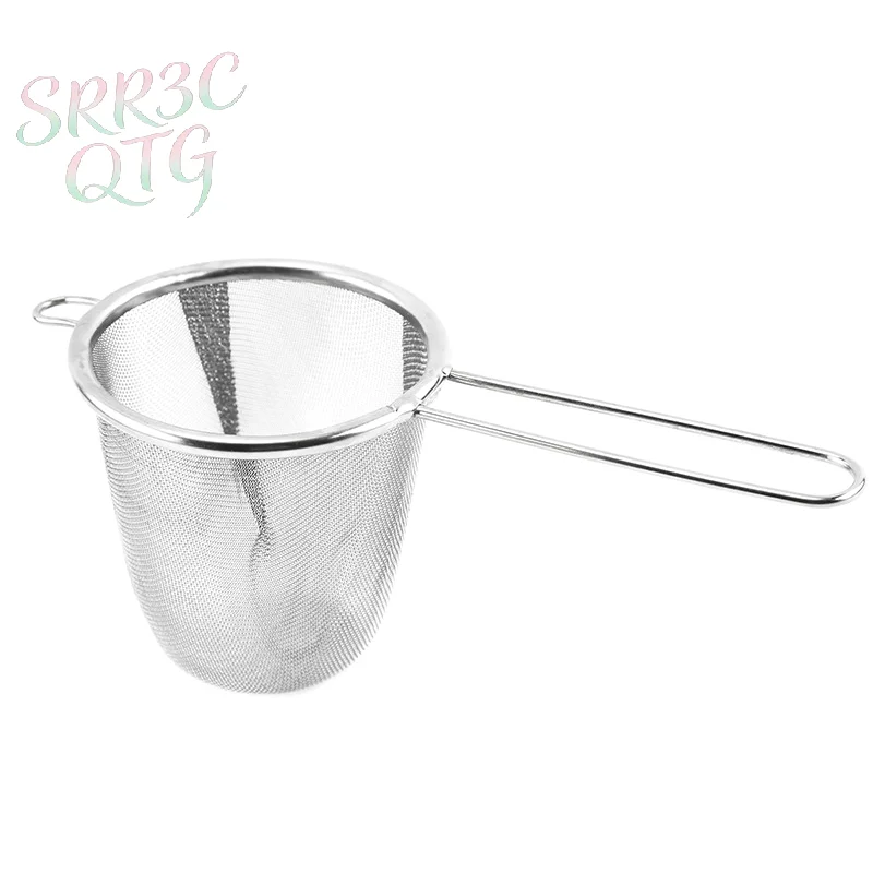 Stainless Steel Tea Infuser Reusable Tea Leak Filter Teapot Strainer Single Ear Shape Coffee Herb Spice Diffuser With Handle