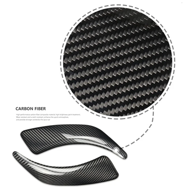 

ABS Carbon Fiber Car Interior Door Panel Cover For BMW 1 2 Series F20 F21 F22 F23 2012-2016 Door Pull Handle Trim