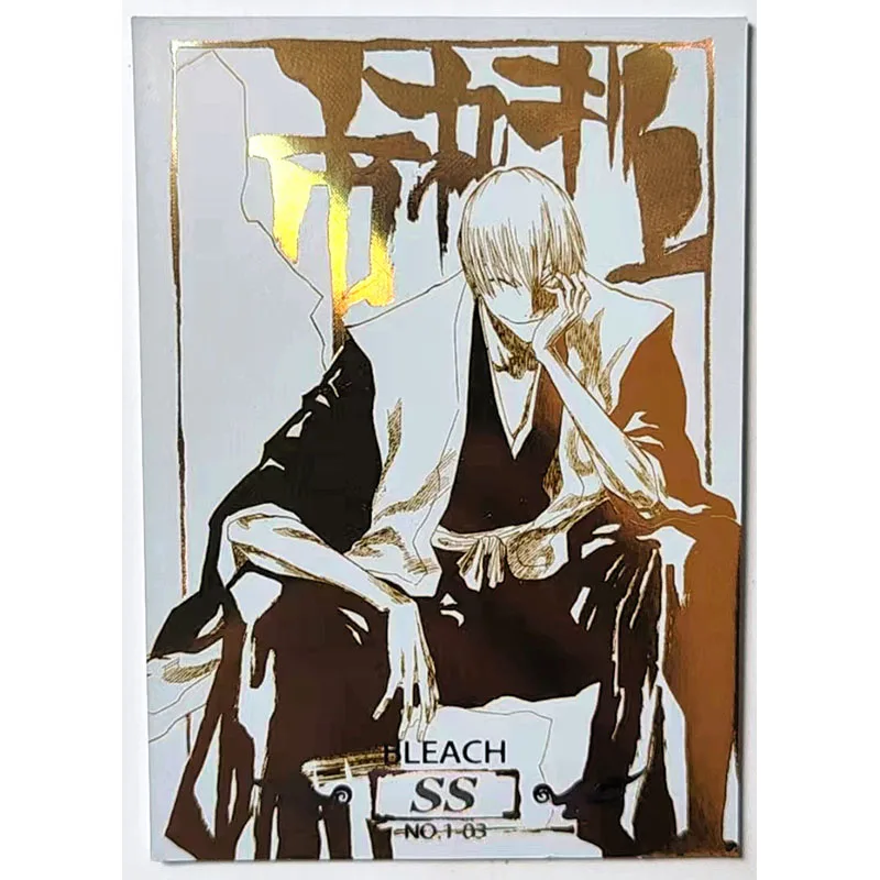 Bleach Ss Kuchiki Byakuya Ishida Uryuu Kurosaki Ichigo Anime Figure Bronzing Game Collection Card Child Toy Birthday Gift