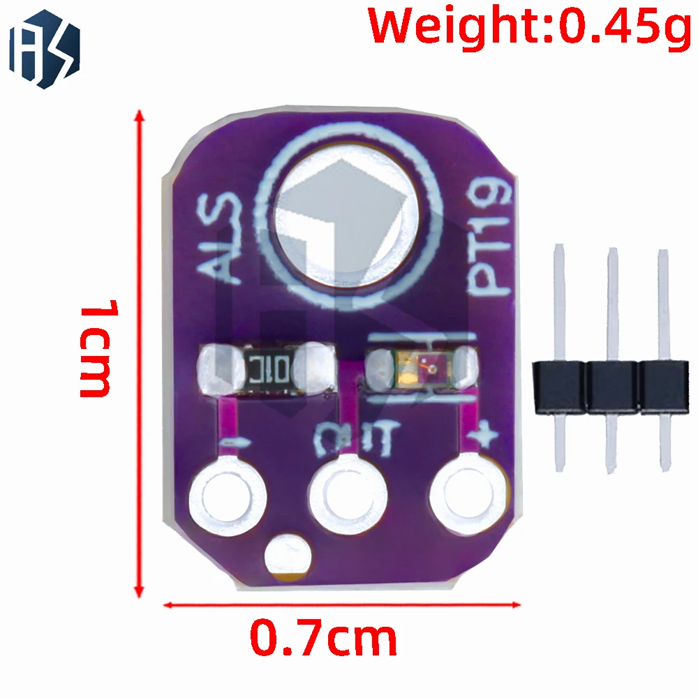 +2.5V-5.5V ALS-PT19 analog light sensor covers UVB and UVA spectrum UV LED sensor  for arduino