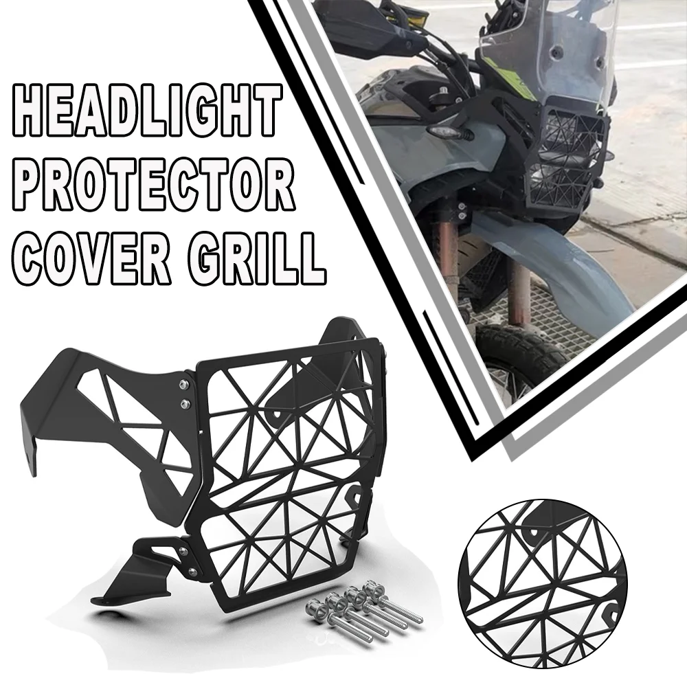 

Motorcycle 450MT Headlight Grille Guard Protector For CFMOTO CF MOTO 450 MT 2024 2025 2026 Headlamp Front Light Protection Cover