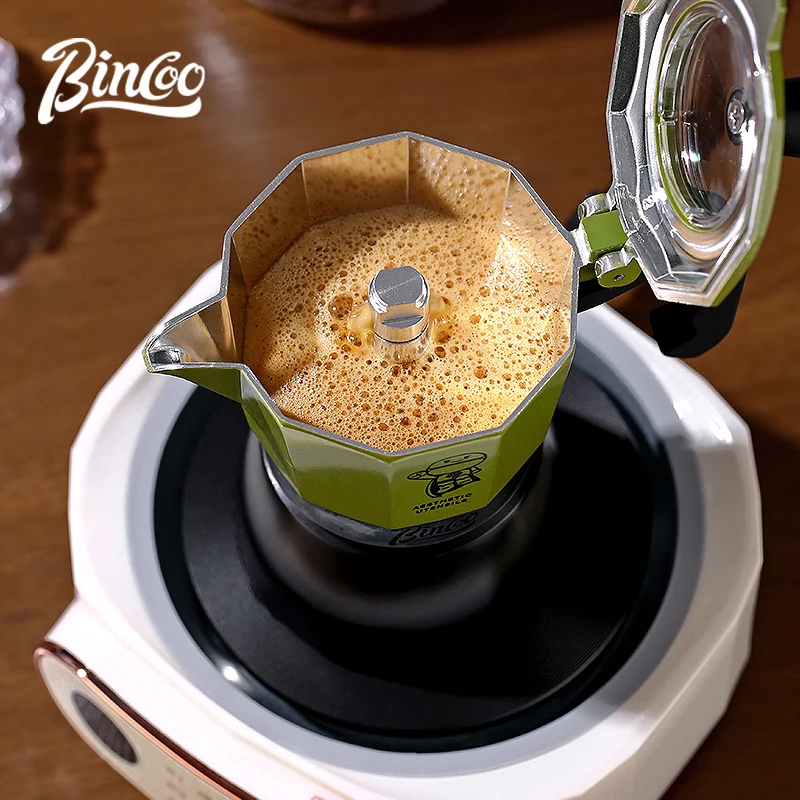 Bincoo Third Generation Coffee Double Valve Moka Pot Italian Small Household Coffee Pot Set Espresso Machine