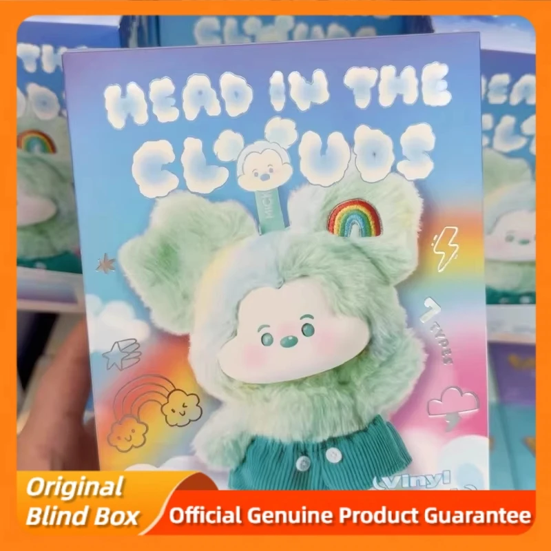 Caja ciega de la serie Mickey Head In The Clouds, bolsa de cara de vinilo, muñecos colgantes, juguetes de moda, caja misteriosa coleccionable, regalo para niños