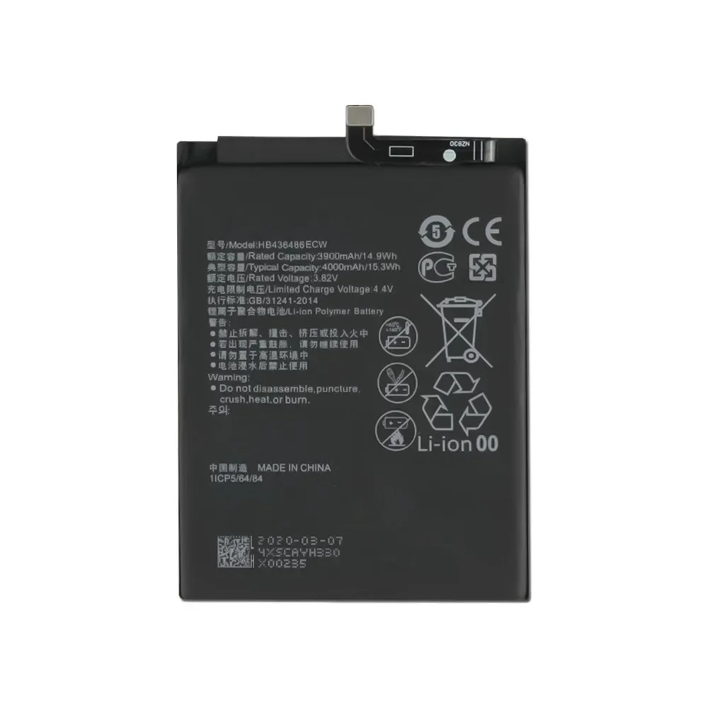 4000mAh HB436486ECW Battery for HUAWEI MATE 10/Mate 10 Pro/P20 Pro AL00 L09 L29 TL00/Mate 20/Mate 20 pro/Honor V20/Mate X + Tool