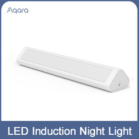 Aqara LED Night Light Lamp Magnetic with Human Body Light Sensor 2 Level Brightness For Kitchen Cabinet baby's room Lighting