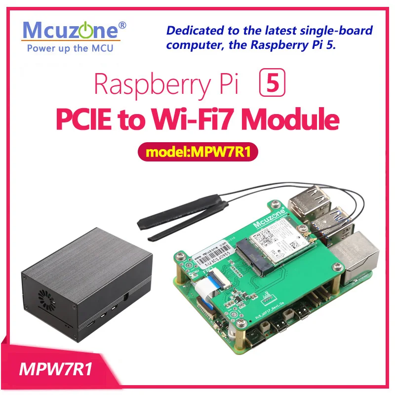 raspberry pi pcie para modulo m2 wifi7 be200ax210ax200 suporte google tpuwif6e modelo mpw7 01