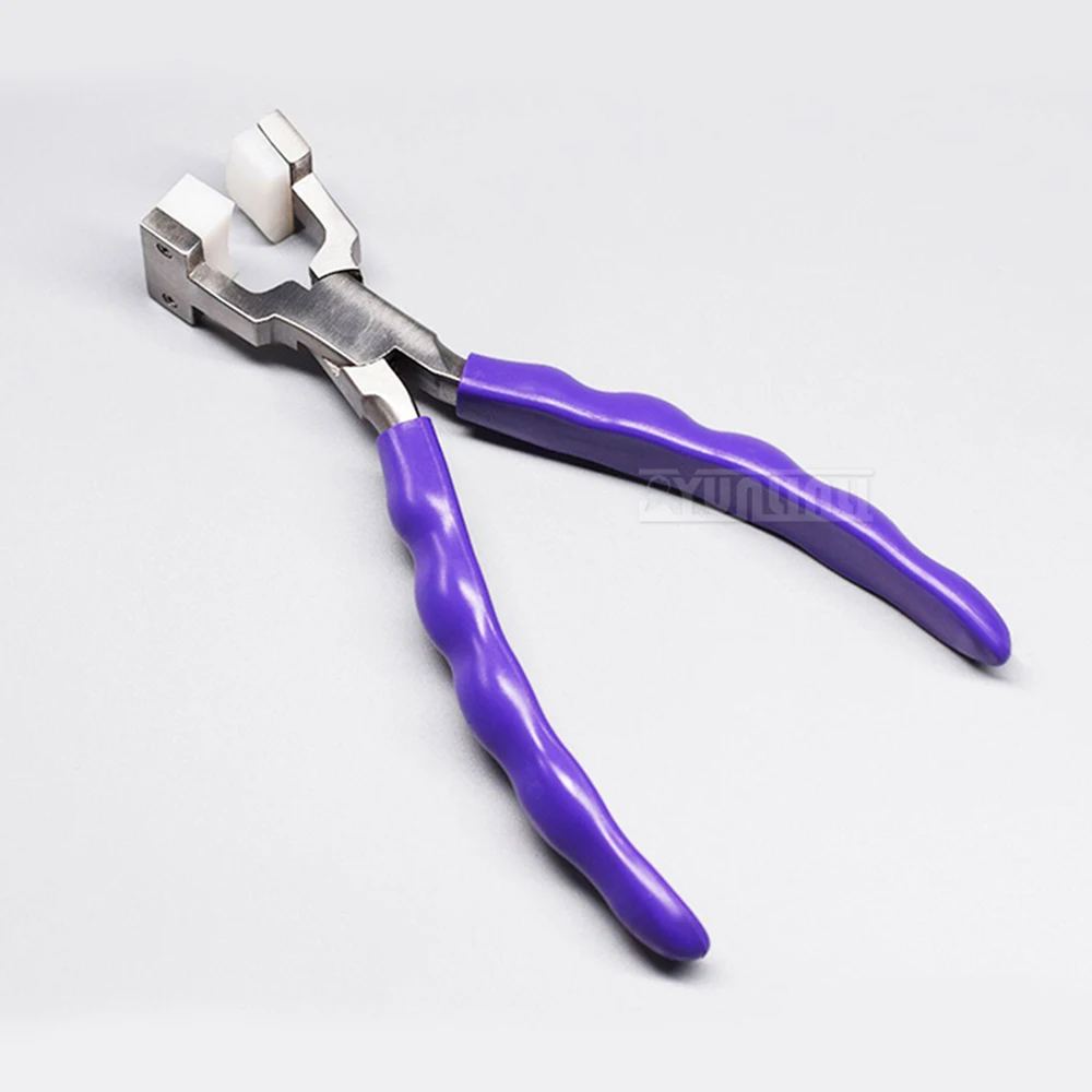 Laboratory Glass Breaking Pliers Manual Rubber Glass Cutter, Thin Optical Glass Slicer, Edge Splitting and Breaking Pliers