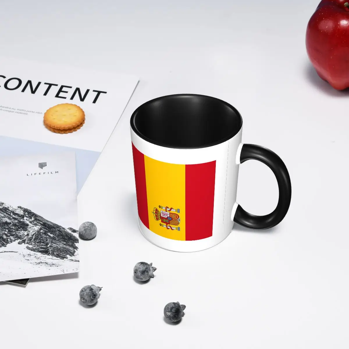 

Кружка с флагом Испании, забавные керамические кофейные чашки, чайные кружки, чашка для молока, посуда для напитков, подарки для друзей