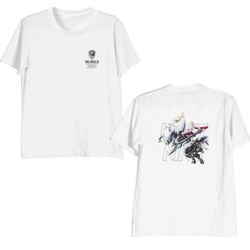2026 Final Fantasy Collaboration T-Shirt - 35th Anniversary Summer Print Short-Sleeved Men's and Women's Summer