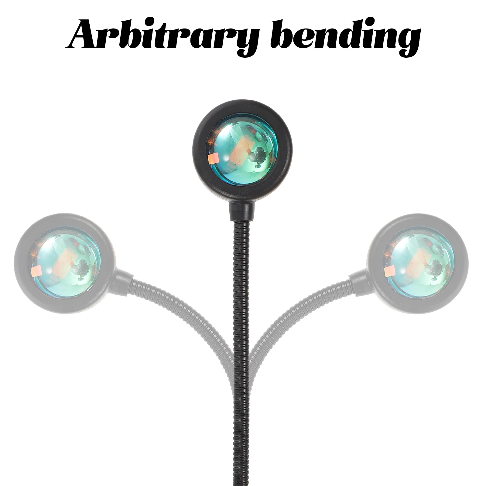 

2 Pcs Sunset Projection Lamp High Brightness LED Colorful Bedroom Decor Atmosphere Light USB Powered Night Light for Bedroom