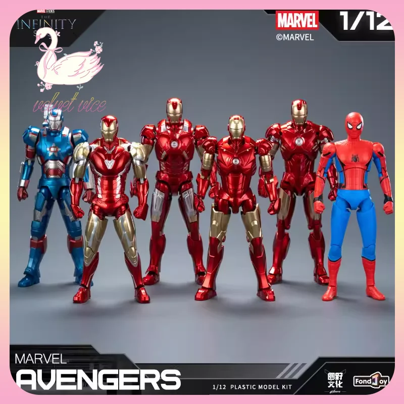 

Original Fondjoy Marvel Infinity Saga Series Blind Box Vol.2 Iron Man Action Figure Peripheral Ornament Collect Toys Boys Gifts