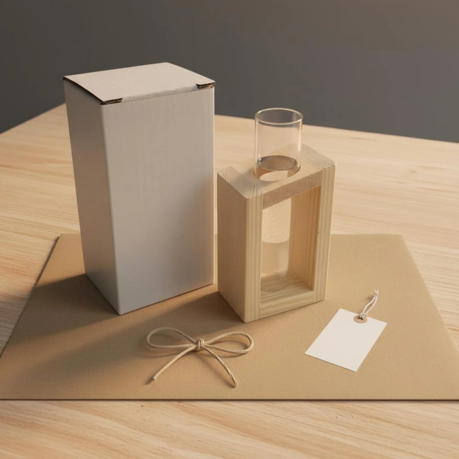 Test Tube Propagation Station Minimalist Design Test Tube Plant Holder Wooden Stand Propagation Vase Functional & Decorative