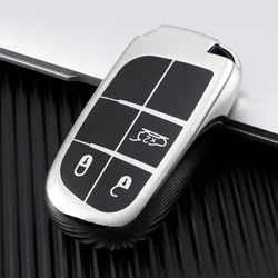 TPU Car Smart Key Case Cover Shell Fob Holder for Jeep Renegade Grand Cherokee Dodge Journey Charger Chrysler 200 300 300C