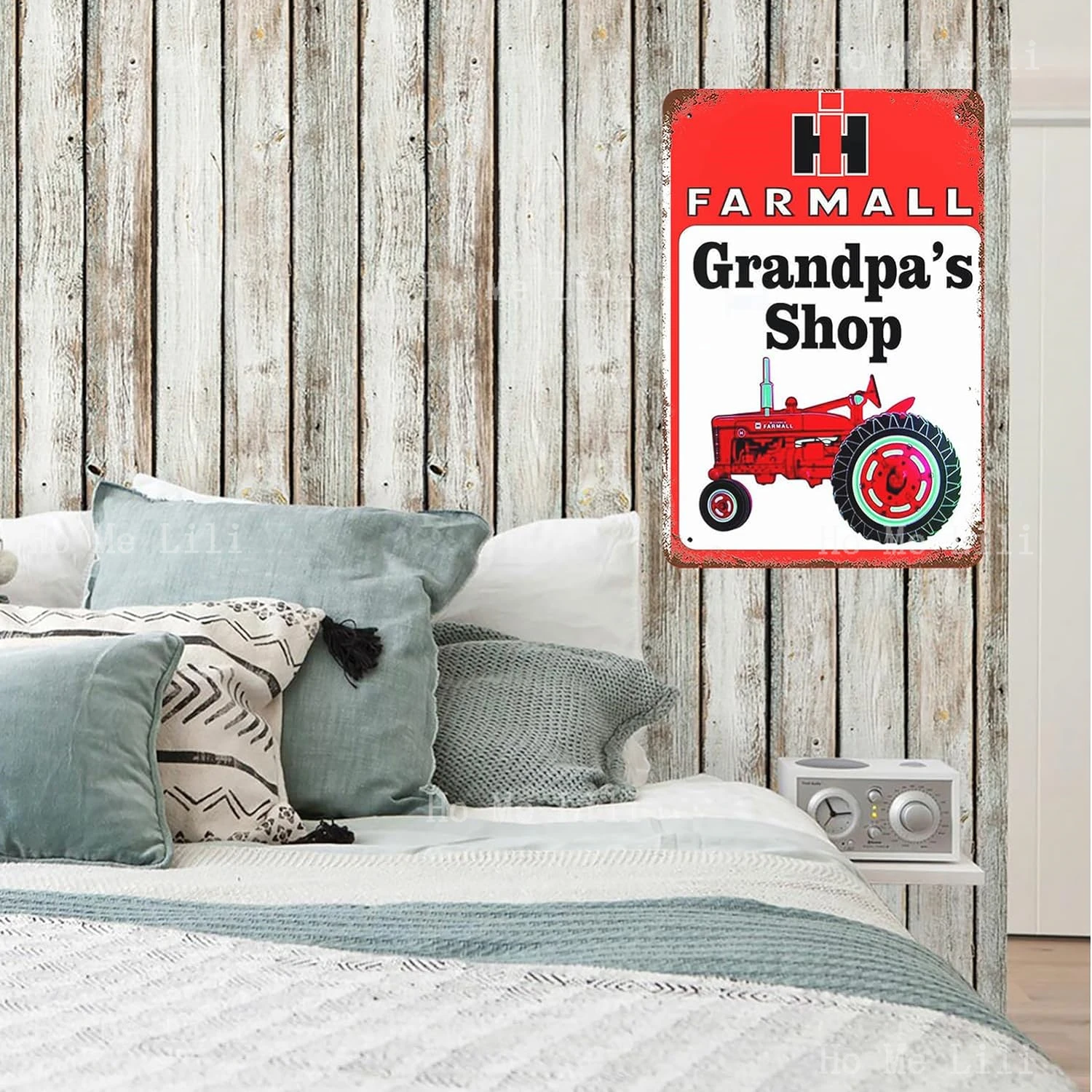 Vintage Farmall Gift Tractor Metal Sign Wall Decor Barn Ih Club C Classic 400 For Grandpa Merch Shop Farm Country Poster Art