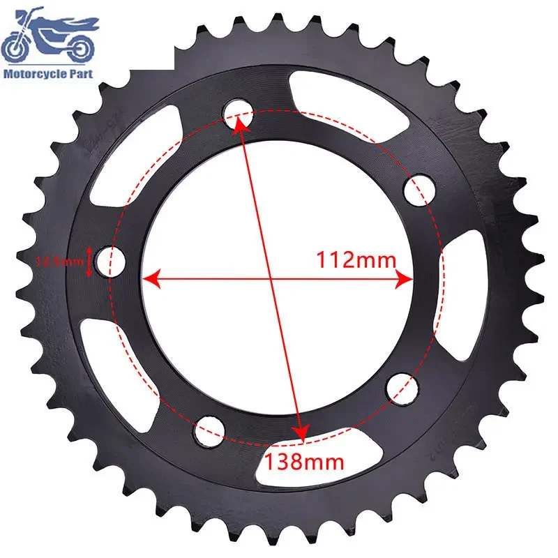 525 16T 42T Motorcycle Front and Rear Sprockets Steel Gear Pinion for Honda CBF600 CBR600 F4 CB650 CBR650 CBR900 CBR900RR XL1000